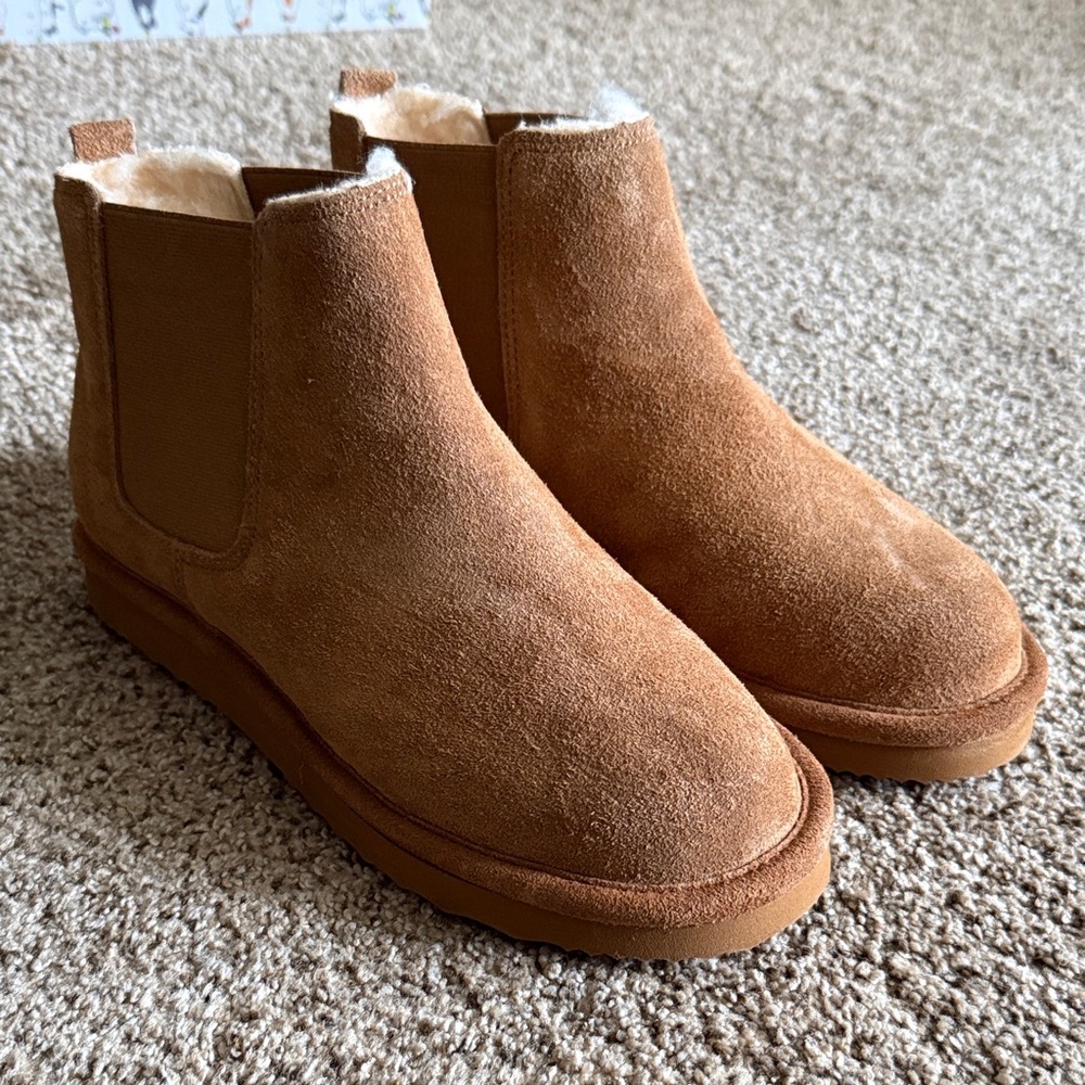 Natural Reflections Tan Suede Boots